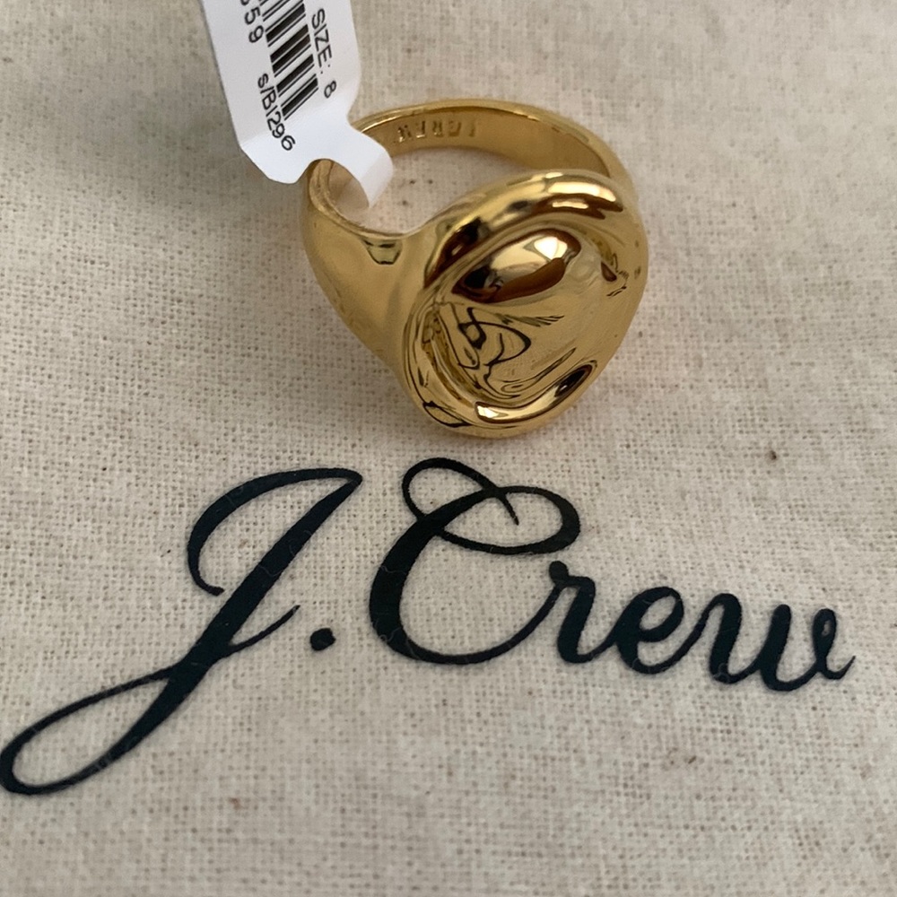 J. Crew sculptural swoop ring